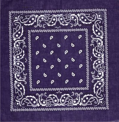 Bandana Zakdoek Paisley Paars