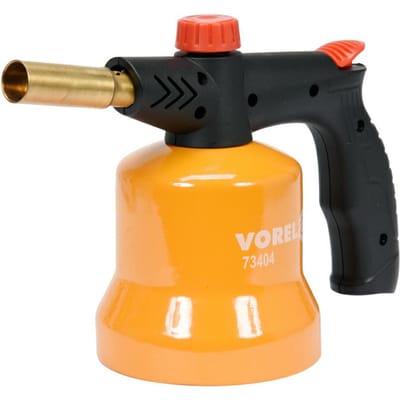 Vorel 73404 - Gaslamp voor Soldeerwerk - 360° Gebruiksstand - Piezo Ontsteking - 1,7kW