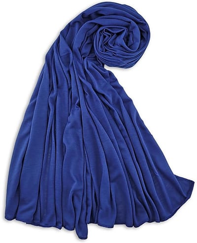 JB Collection - Hoofddoeken - hoofddoek polyester jersey uni kobaltblauw - kobaltblauw