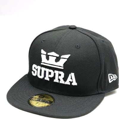Supra - Unisex - Above 59Fifty Cap - Wit/Zwart - Maat 7 1/4