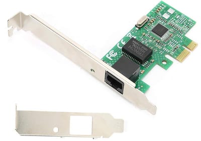 VT Goods - Gigabit netwerkkaart - PCI-E x1 - Laag profiel - 1GbE poort - Geschikt voor EsxiPXE schijfloze routering - Optimale netwerksnelheid
