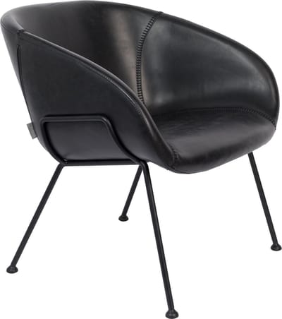 Zuiver Feston Loungestoel Zwart