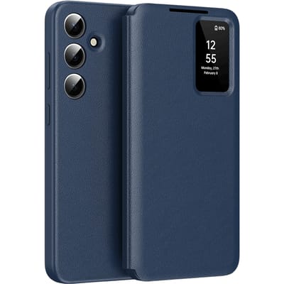 CaseBody Samsung Galaxy A55 Smart Cover Blauw
