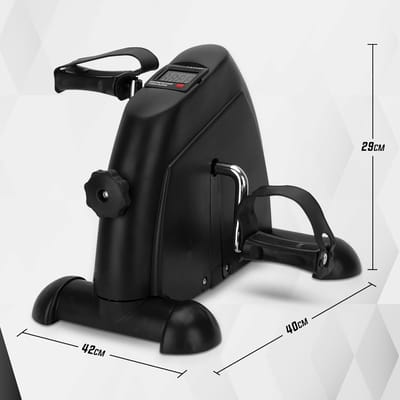 SnelShoppen - Exercise Bike Fiets - Compact Mini Zitfiets met Verstelbare Weerstand - Mobiele Trainer met LCD Display - Fitnessfiets voor Thuis en Kan
