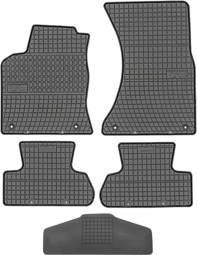 Audi Q5 I Serie - Rubberen Automatten met Tunnelbescherming - 2008-2017 - Zwart