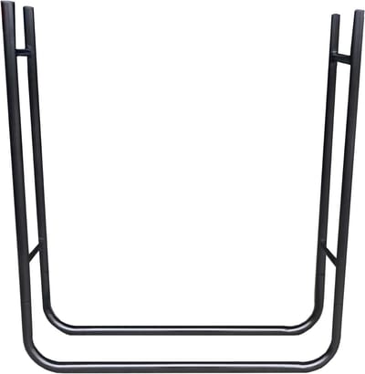 Brandhoutrek - Houtstapelhulp - Brandhout Opslag - Gepoedercoat Stalen Frame - 84x925x315 cm - Zwart