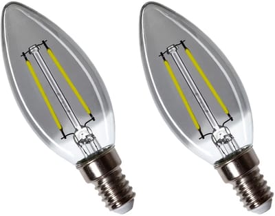Spectrum LED Lamp E14 2.5W 230V - 150 Lumen - 4000K Neutraal wit - Natuurlijk licht - Energiezuinig - 2 stuks