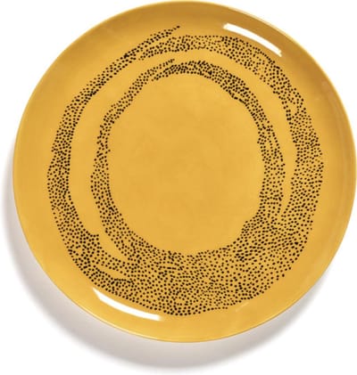 Serax - Ottolenghi Feast - Bord L - Geel/Zwart - 26 Ø - 2 stuks