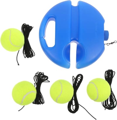 Tennis Trainings Rebounder - Oefenapparaat Tennis - Vaardigheden Verbeteren - Zelfstudie Oefenapparaat - 20 x 20 x 4 cm