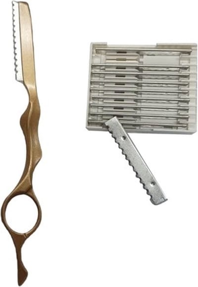Feather Styling Scheermes - Inclusief 10 Premie Feather Mesjes