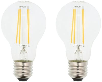 VITO LED Filament Lamp A60 E27 - 10W (vervangt 100W) - 1110lm - 2700K - Ø60mm - 220-240V - Energiezuinig - 2 stuks