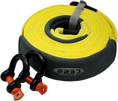 Sleepkabel - Sleepriem Touw - Voertuigen Hulp - 10 Ton Capaciteit - 6 Meter - Oranje