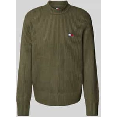Gebreide pullover met logostitching