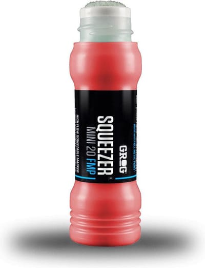 Grog Squeezer Paint Mini Verfstift - Rood - Schrijfbreedte 20mm Stift