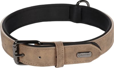 Flamingo Delu Met Neopreen - Halsband Honden - Halsband Delu Bruin Xl 47-57cm 30mm - 1st - 123440 - 1st