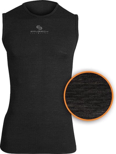 Brubeck Sportondergoed Ondershirt met 3D Technology - Singlet - Zwart - S