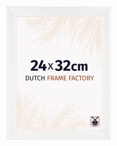 Fotolijst 24x32 cm - MDF - Wit Geveegd - Praag