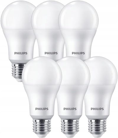 Philips CorePro LEDBulb A60 E27 13W 2700K 1521lm 230V - 6-Pack - Warm Wit