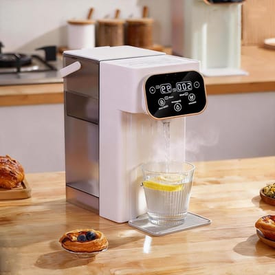 Heetwaterdispenser - Digitaal Waterkokertje - Snel Drankjes Maken - 12 Temperatuurstanden - 3 Liter Tank - Wit