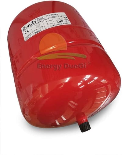 Expansievat voor verwarming - blauw/rood/wit