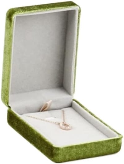 Sieradendoos Set - Juwelendoosje Organizer - Sieraden Opbergen - Corduroy Afwerking - 2 Stuks - Groen