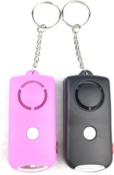 Persoonlijk Alarm - Noodalarm Sleutelhanger - Veiligheid Onderweg - 130 dB Geluid - 7x3.5cm - Zwart