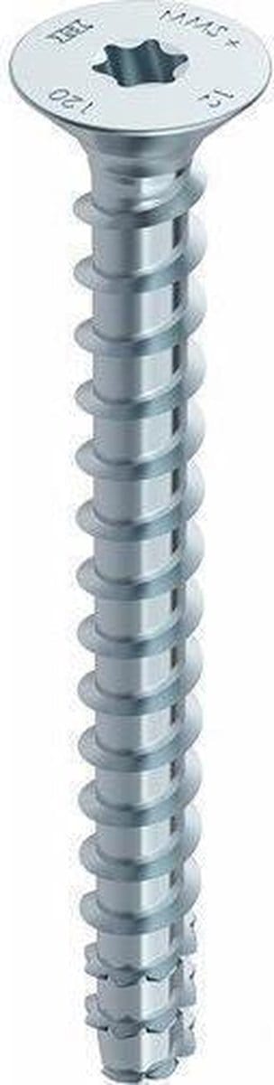 Heco Betonschroeven verzinkt TORX TX-30 platverzonken kop 6 x 50 mm 100 stuks