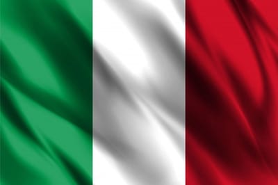 Partychimp Italiaanse Vlag Italië - 90x150 Cm - Polyester - Groen/Wit/Rood
