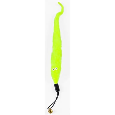 Tête de remplacement de chenille, bâton de chat amusant, jouet en peluche pour chat, produits pour animaux de compagnie jaune