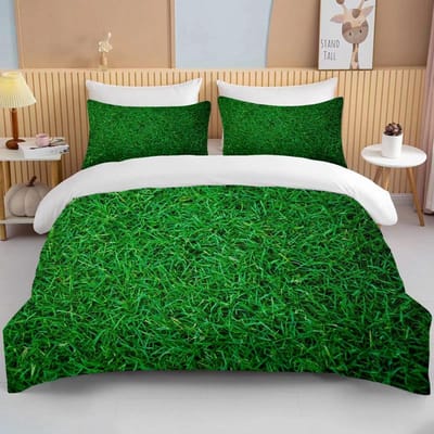 Nature's Meadow Beddengoed 3-delige set kingsize tweepersoonsbed beddengoedset microvezel of polyester dekbedovertrekset slaapkamer beddengoedset US King(264x228cm)