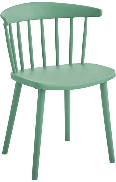 Leitmotiv Stoel Viejo - Groen - 57x44x75cm - Set van 4 - Modern - Woonkamer - Slaapkamer