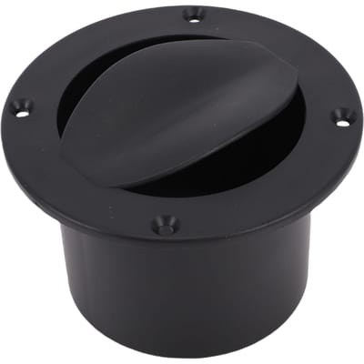 Boot Livewell Vent Verbeterde Luchtstroom Boot Marine Rond Luchtuitlaat Vent voor Ponton Kajak Zwart zwart