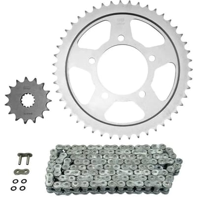 Kit chaîne Afam 15x47 pas 530 110L pour moto Suzuki 600 Bandit 1995 à 1999 Neuf