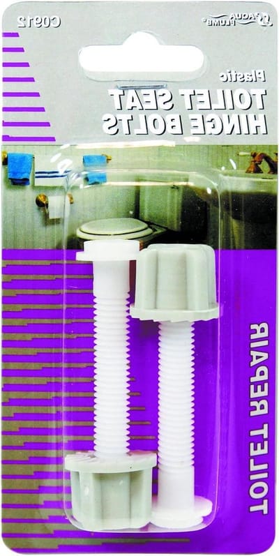WC-bril scharnier - Bevestigingsbouten - Toilet reparatie - Kunststof materiaal - 2 stuks - Wit