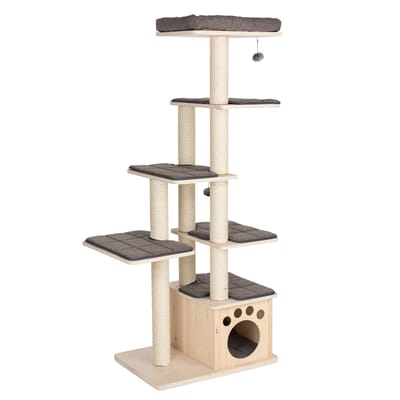 Modern Living La Tour Krabpaal Crème/Bruin H170 x L70 x B50 cm