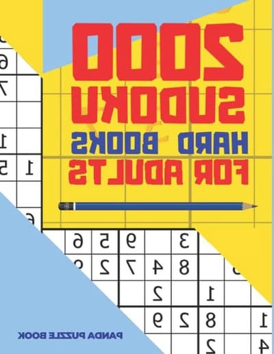 Sudoku Puzzel Boek - Logica Spel - Hersenen Trainen - 2000 Puzzels - 21.59 x 27.94 cm - Wit
