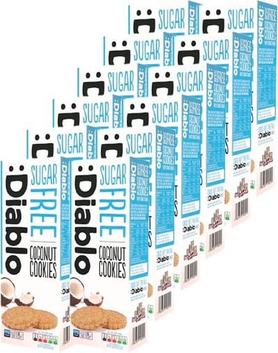 Diablo | Sugar Free | Coconut Cookies | 12 Stuks | 12 x 150 gram