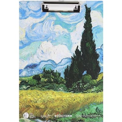 Porte-documents A4 Bloc-notes à pince Mémo Organisateur de rangement pour papier test Fournitures scolaires Papeterie de bureau gray