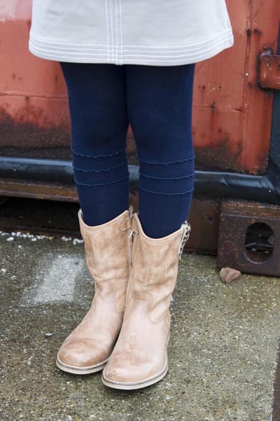 Bonnie Doon - Kinderen - Maillots - Frou Frou Tights - Donker Blauw/Navy - 128/134