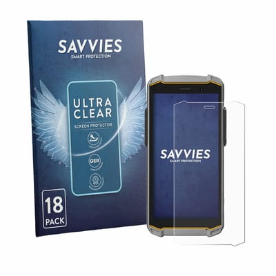 Savvies - Screenprotector voor i.safe MOBILE IS540.M1 - Folie Beschermfolie transparant 18 Stuks