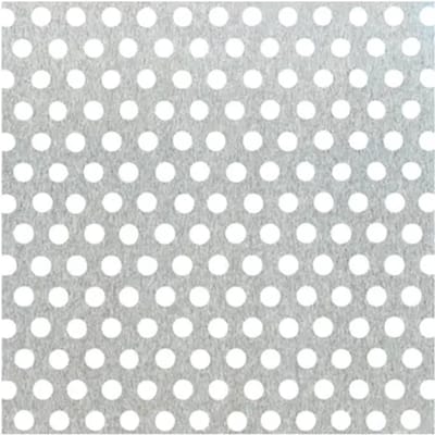 Alberts Geperforeerde Plaat - Aluminium - Natuur - Ronde Perforatie - 120x1000x0,8mm