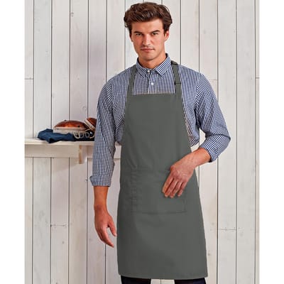 Premier Dames/Dames Kleuren Bipschort Met Zak / Werkkleding (Donkergrijs)