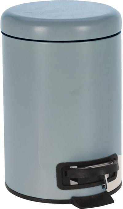 Storage Solutions Pedaalemmer - grijsblauw - 3Liter - 17 x 25 cm - Badkamer - Toilet - accessoires - Kleine prullenbakken
