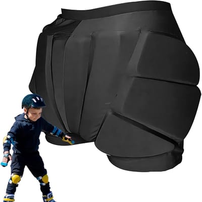 Beschermende Shorts - Heupbescherming Kinderen - Sport Activiteiten - 3D Ergonomisch Ontwerp - Verdikte Bescherming - Zwart