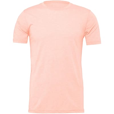Unisex T-shirt met korte mouwen Bella+Canvas Prism Peach- M