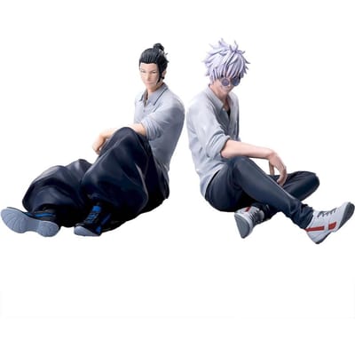 NIEUW SEGA 10cm Jujutsu Kaisen Anime Satoru Gojo & Geto Suguru Yumemirize Zittende Houding Actiefiguur Origineel Model Figuur Speelgoed