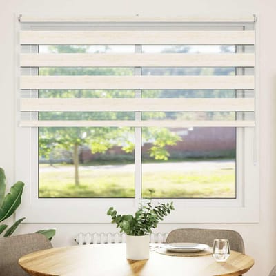 vidaXL - Zebra - rolgordijn - 155x100 - cm - stofbreedte - 150,9 - cm - marmerbeige