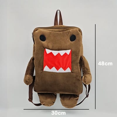Treasuringu Domo Kun Pluche Rugzak Bruine Knuffel Tas Voor Vrouwen Mannen Kinderen Schattige Kleine Schouder Crossbody Tas bruin