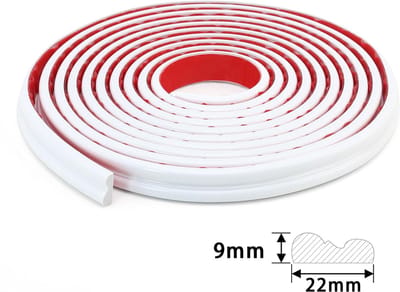 Decoratieve Zelfklevende wandpanelen | zelfklevende wandlijstset | 22 mm x 3 m TPE-profiel | voor Kastdeuren En Fotolijsten, stoelleuning, wandbescherming, doe-het-zelf huisdecoratie, geen gereedschap nodig, installatie zonder beschadigingen Cyslmuk®