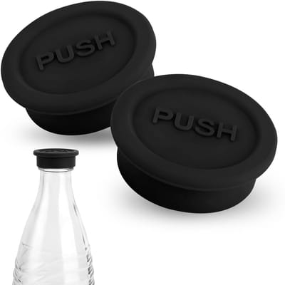Herbruikbare Silicone Flessendoppen voor Soda - 2 Stuks, Geschikt voor Glazen Flessen, Drinken en Bewaren van Frisdrank